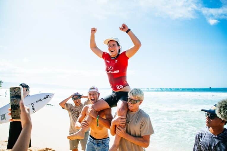 Pride-gate continues to roil World Surf League as signed Tyler Wright Pipe Pro jersey offered rainbow flag-free