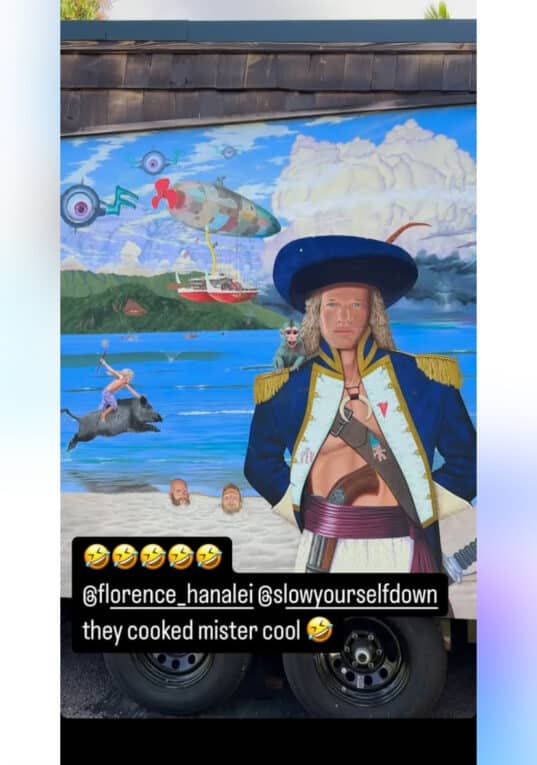 John John Florence as Captain Cook.