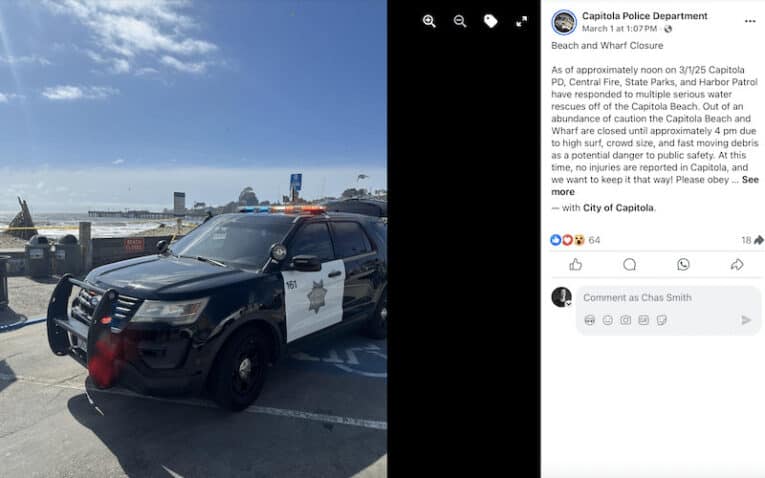 The Dreaded &Quot;Abundance Of Caution&Quot; Rears Ugly Head Again As California Beach Town Bans Surfing During Big Swell 1