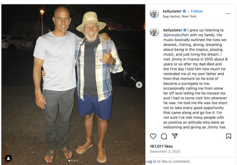 All Eyes On Kelly Slater As Jimmy Buffett Themed Cruise Announces &Quot;Sip &Amp; Surf&Quot; Experience 1