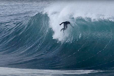 Dylan Graves rides waves in Sea of Japan