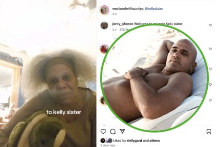 Aunty C and Kelly Slater