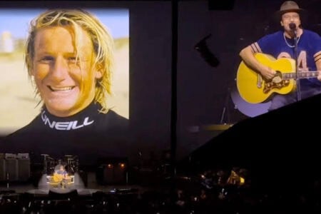 Pearl Jam's Eddie Vedder delivers soliloquy to Shane Herring.