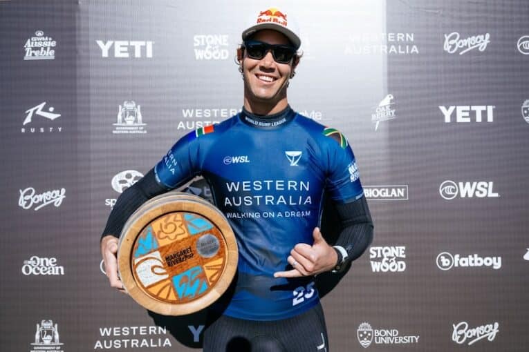 Jordy Smith heads into back third of season number 1 after Margaret River win but is he title favorite?