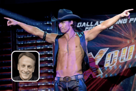 Matthew McConaughey and Tony Hawk (insert) future surf neighbors.