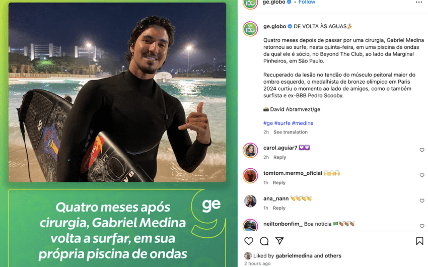 Gabriel Medina set to return to world tour