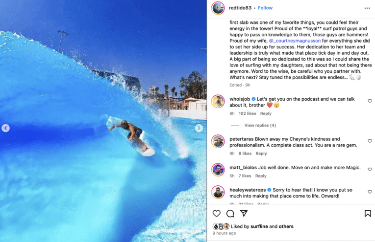 Wavepool pioneer Cheyne Magnusson exits trouble-prone Palm Springs Surf Club in hailstorm of recriminations
