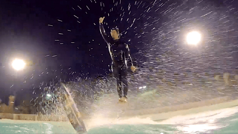 Gabriel Medina recreates “defining image of 2024 Olympic Games” in Sao Paulo wavepool