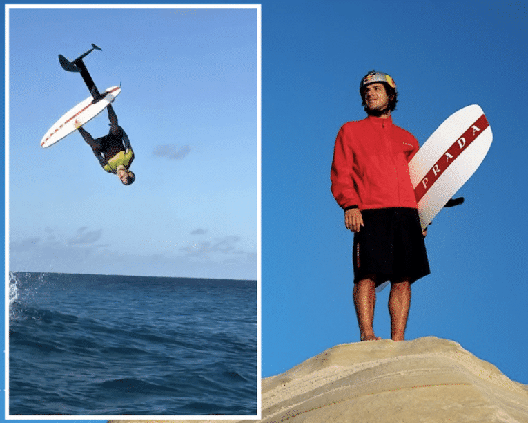 Surfers hail “The Greek Guillotine” after Nikolas Plytas lands first ever double backflip on foil!