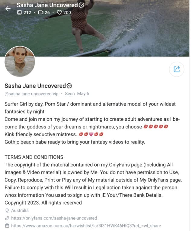 Transgender Surfer Sasha Jane Lowerson Reveals Glamorous New Look And Pivot To Only Fans 1 Sasha jane lowerson pivots to only fans.