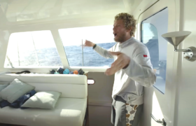 John John Florence on perilous open ocean voyage with little brother Nathan