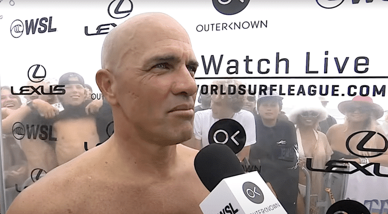 53-year-old Kelly Slater reveals “struggles” after elimination on first day of Lexus Trestles Pro