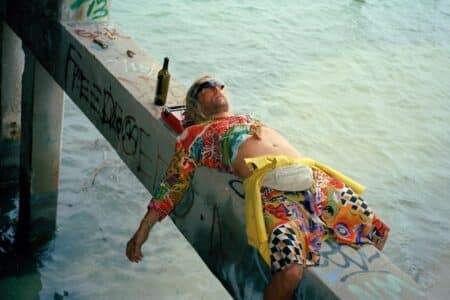 Beach bum (pictured) making mischief.