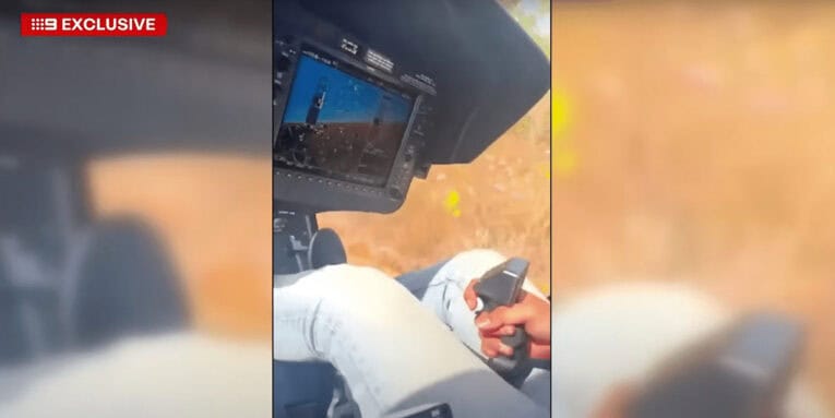 Horror footage of Bali helicopter crash