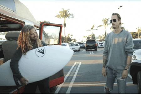 Rob Machado (left) making the author feel un-cozy.
