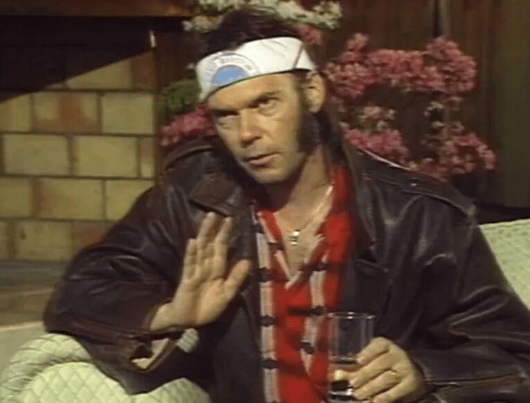 Neil Young (pictured) pre-suit.