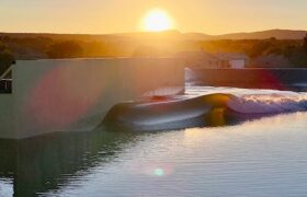 Backyard wave pool