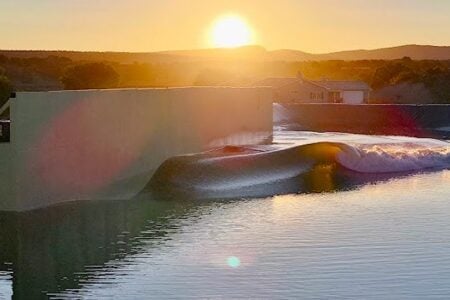 Backyard wave pool