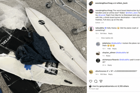 Surfboards smashed by airline