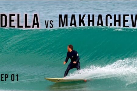 Jack Della Maddalena surfing