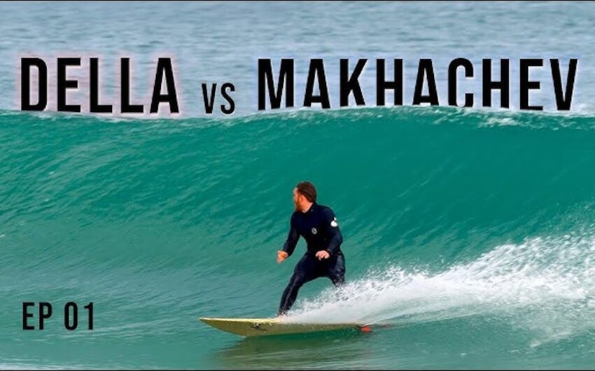 Jack Della Maddalena surfing