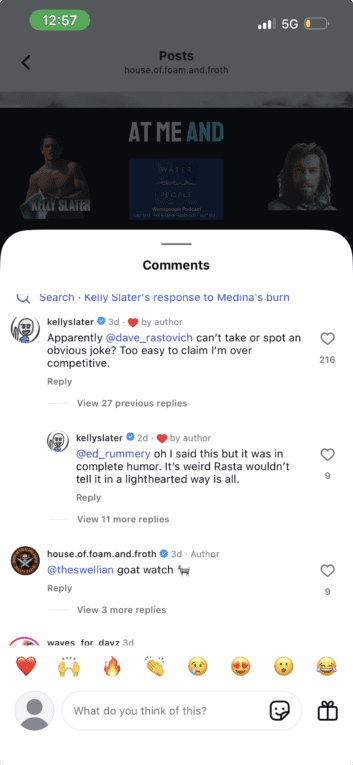 Blood Feud: Kelly Slater Launches Astonishing Attack At “Humourless” Dave Rastovich! 1