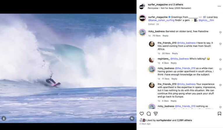 Surfing in Israel