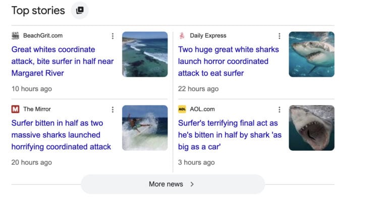 Great Whites Coordinate Attack, Bite Surfer In Half Near Margaret River 1