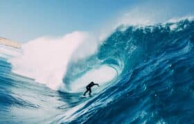 Big wave surfing