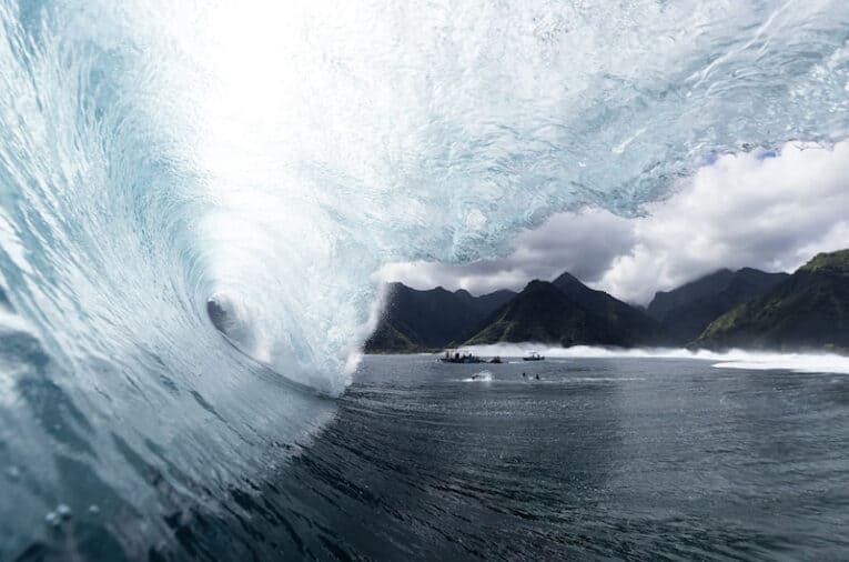 Teahupoo barrel (courtesy of Red Bull and Apple).