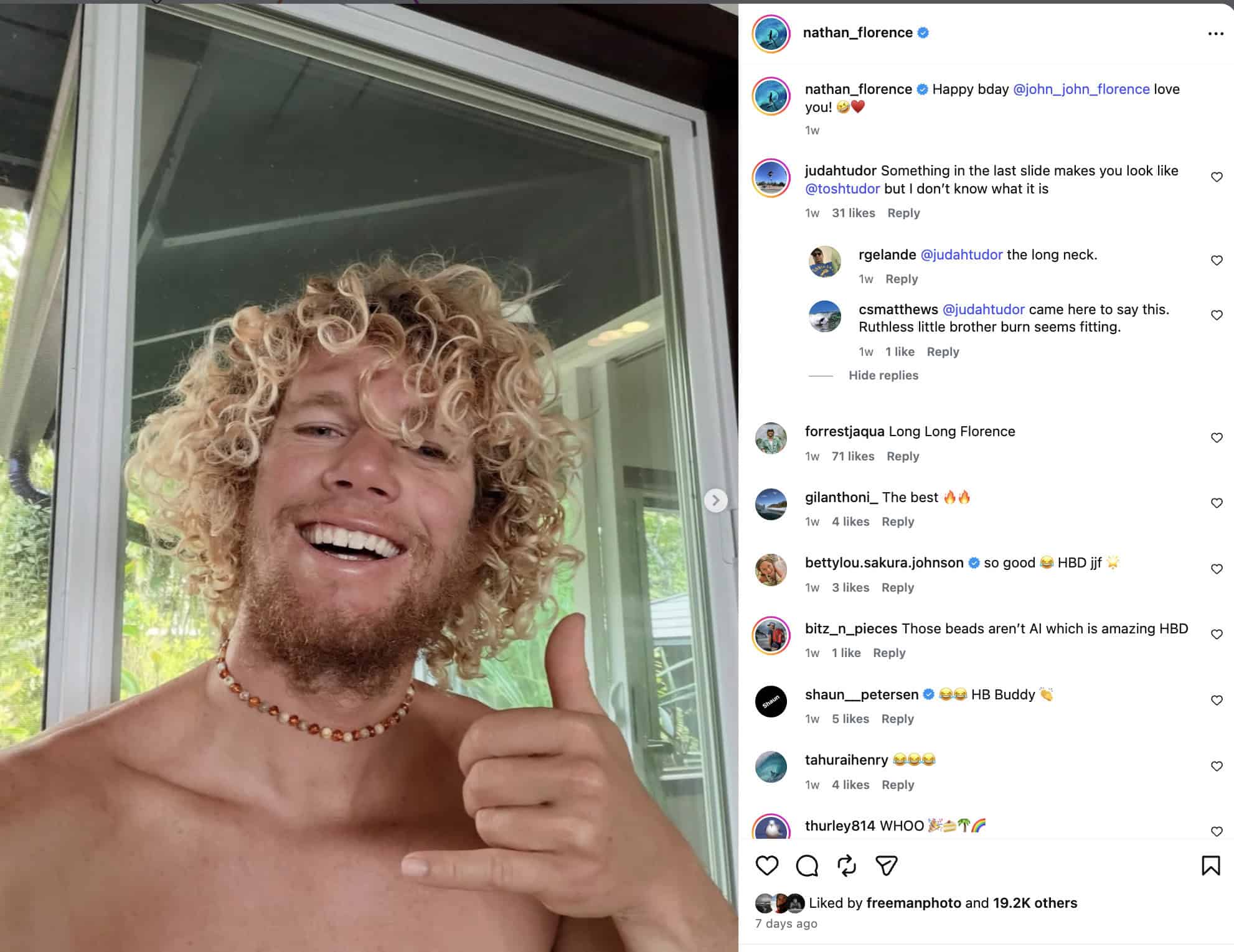 “One of the best ever” John John Florence, three-time world champ, 1992-2026